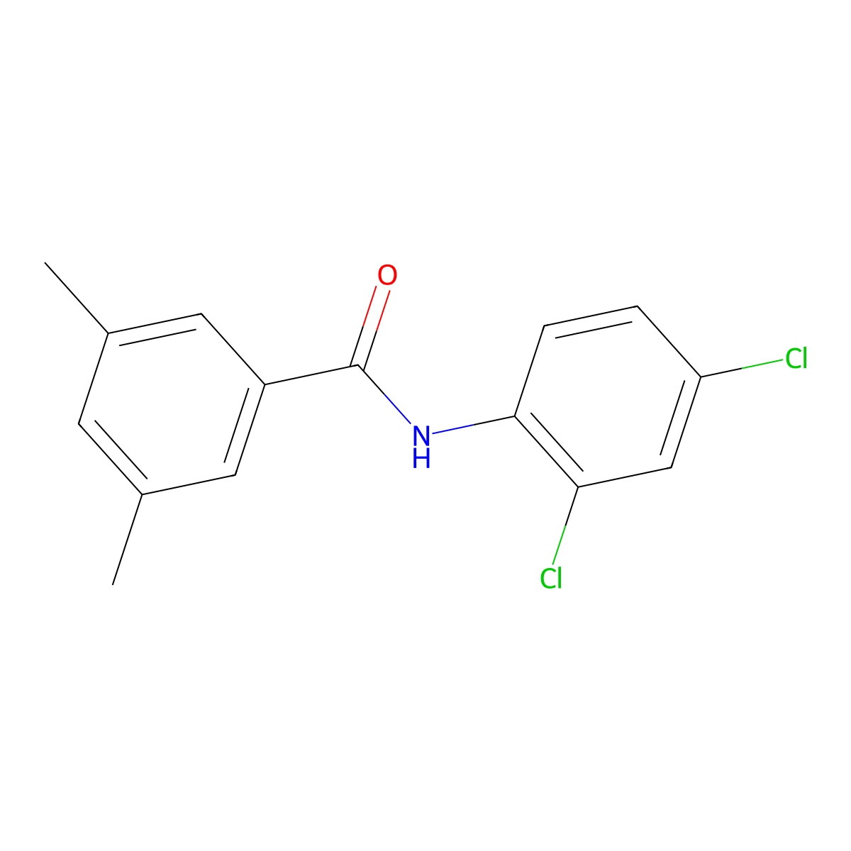 N-(2,4-dichlorophenyl)-3,5-dimethylbenzamide molecular structure, CAS 701221-63-8