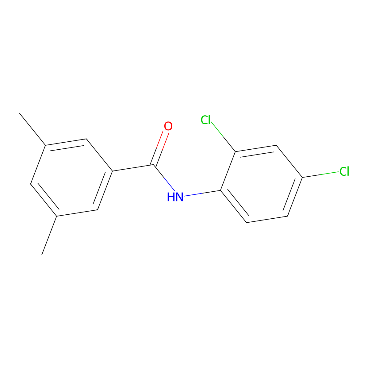N-(2,4-dichlorophenyl)-3,5-dimethylbenzamide molecular structure, CAS 701221-63-8