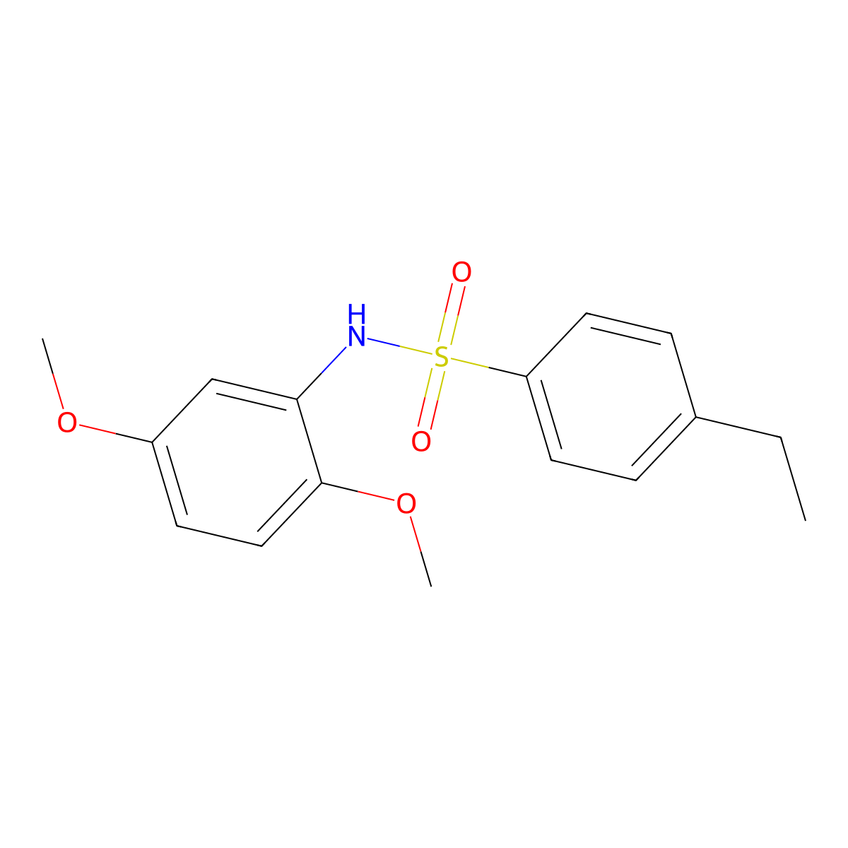 N-(2,5-dimethoxyphenyl)-4-ethylbenzenesulfonamide molecular structure, CAS 701223-18-9