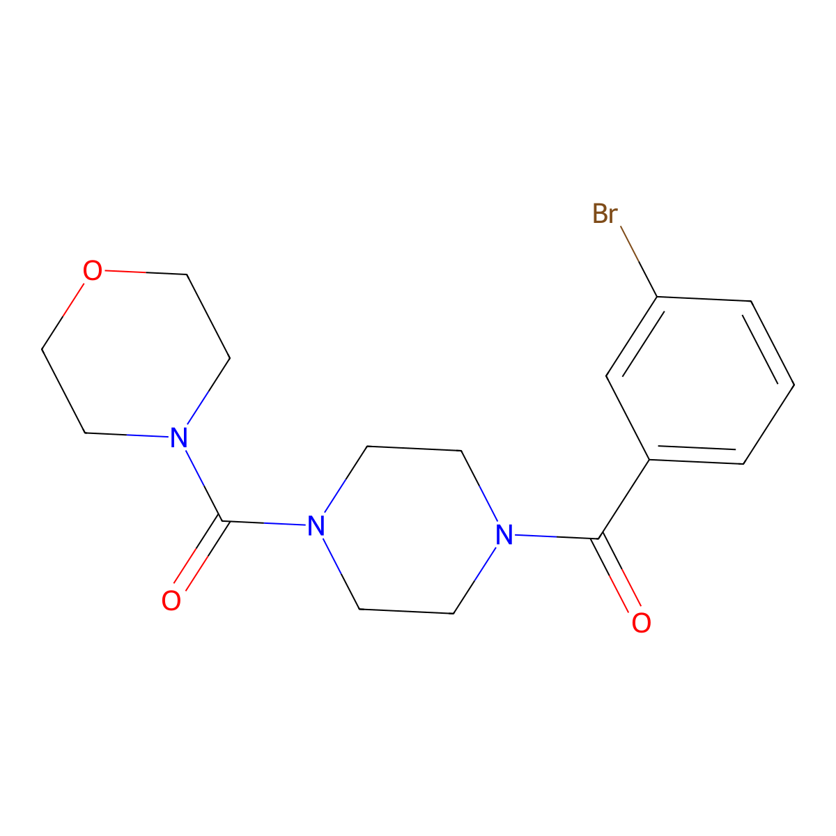 [4-(3-Bromo-benzoyl)-piperazin-1-yl]-morpholin-4-yl-methanone molecular structure, CAS 701223-87-2