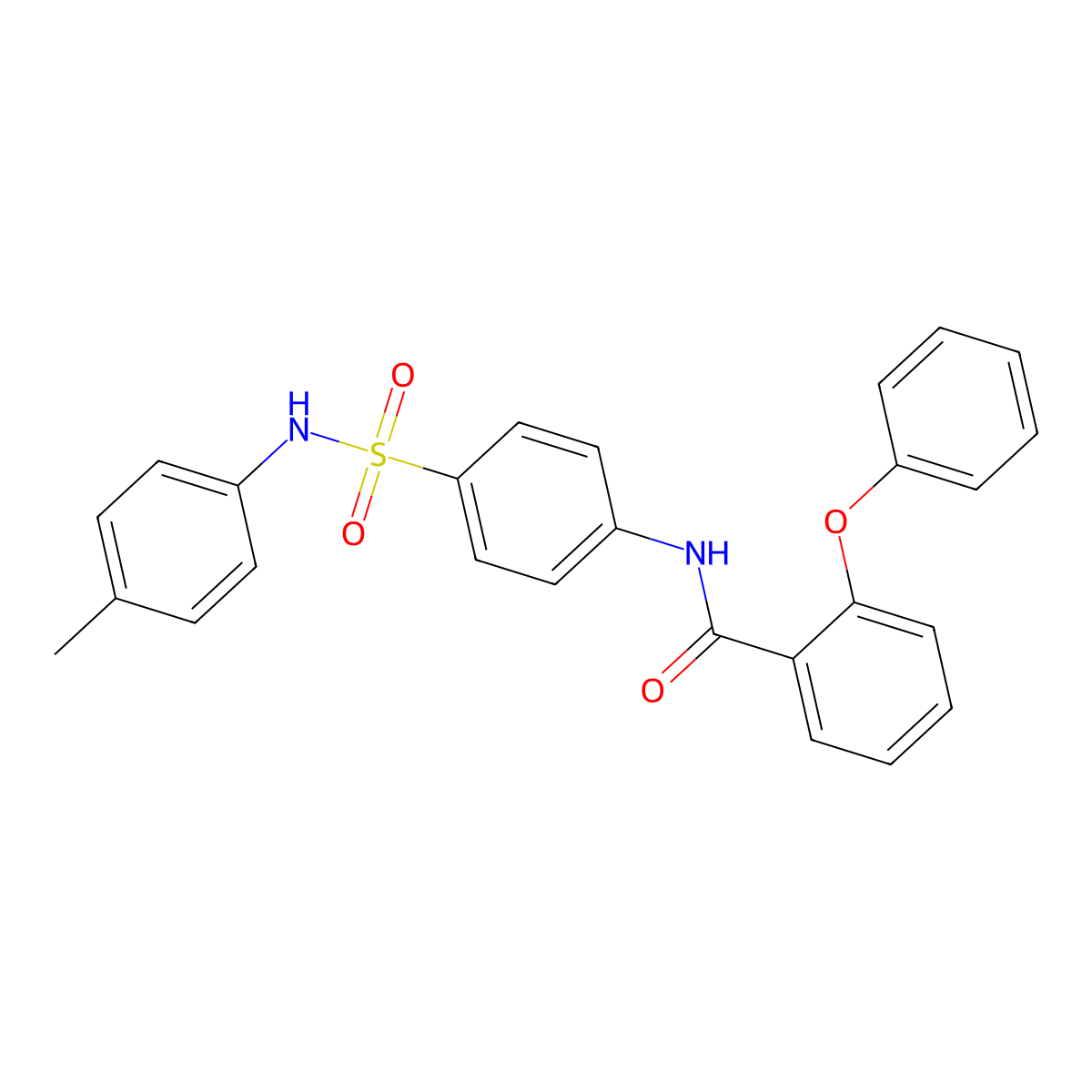 N-[4-[(4-methylphenyl)sulfamoyl]phenyl]-2-phenoxybenzamide molecular structure, CAS 701223-93-0