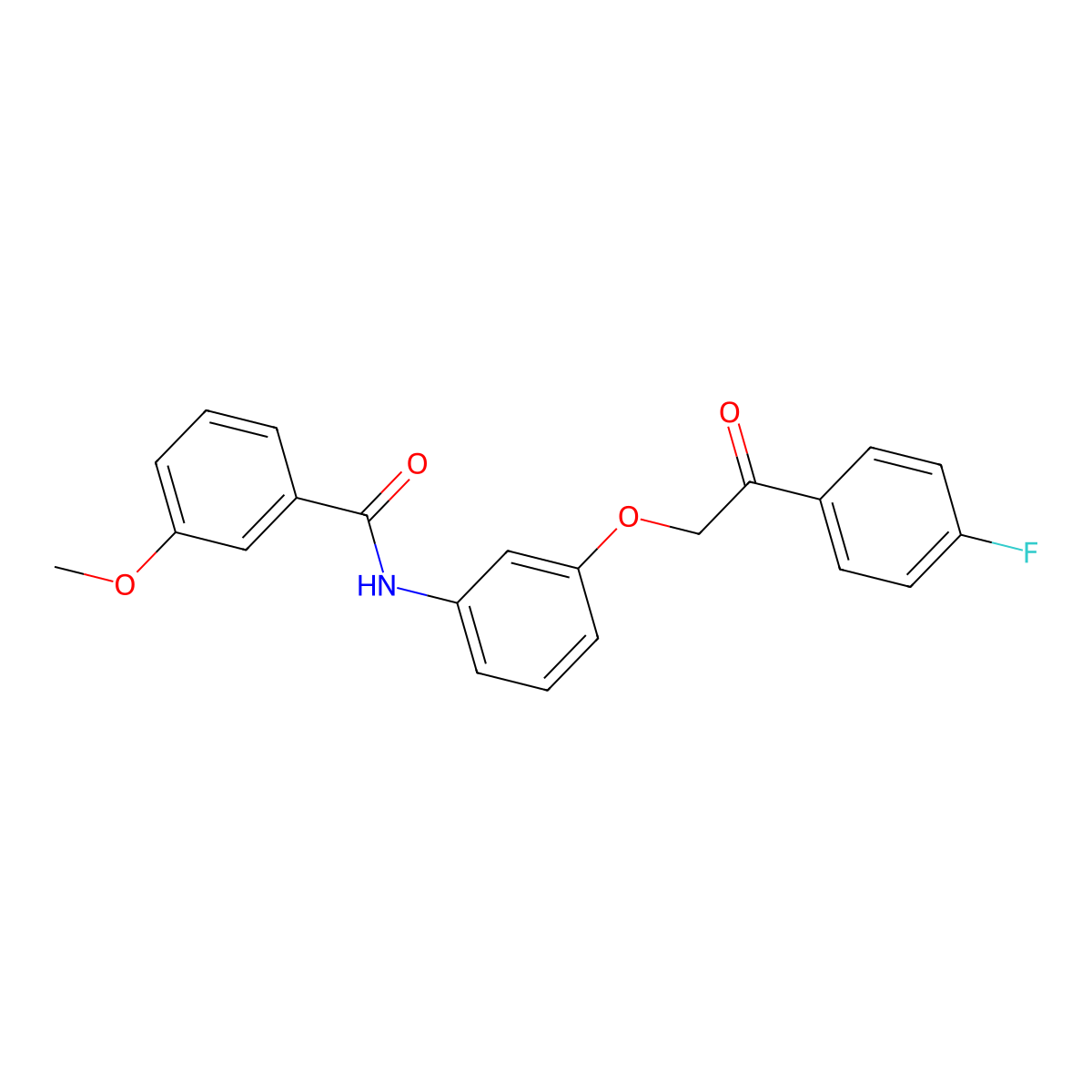 N-[3-[2-(4-fluorophenyl)-2-oxoethoxy]phenyl]-3-methoxybenzamide molecular structure, CAS 701224-66-0