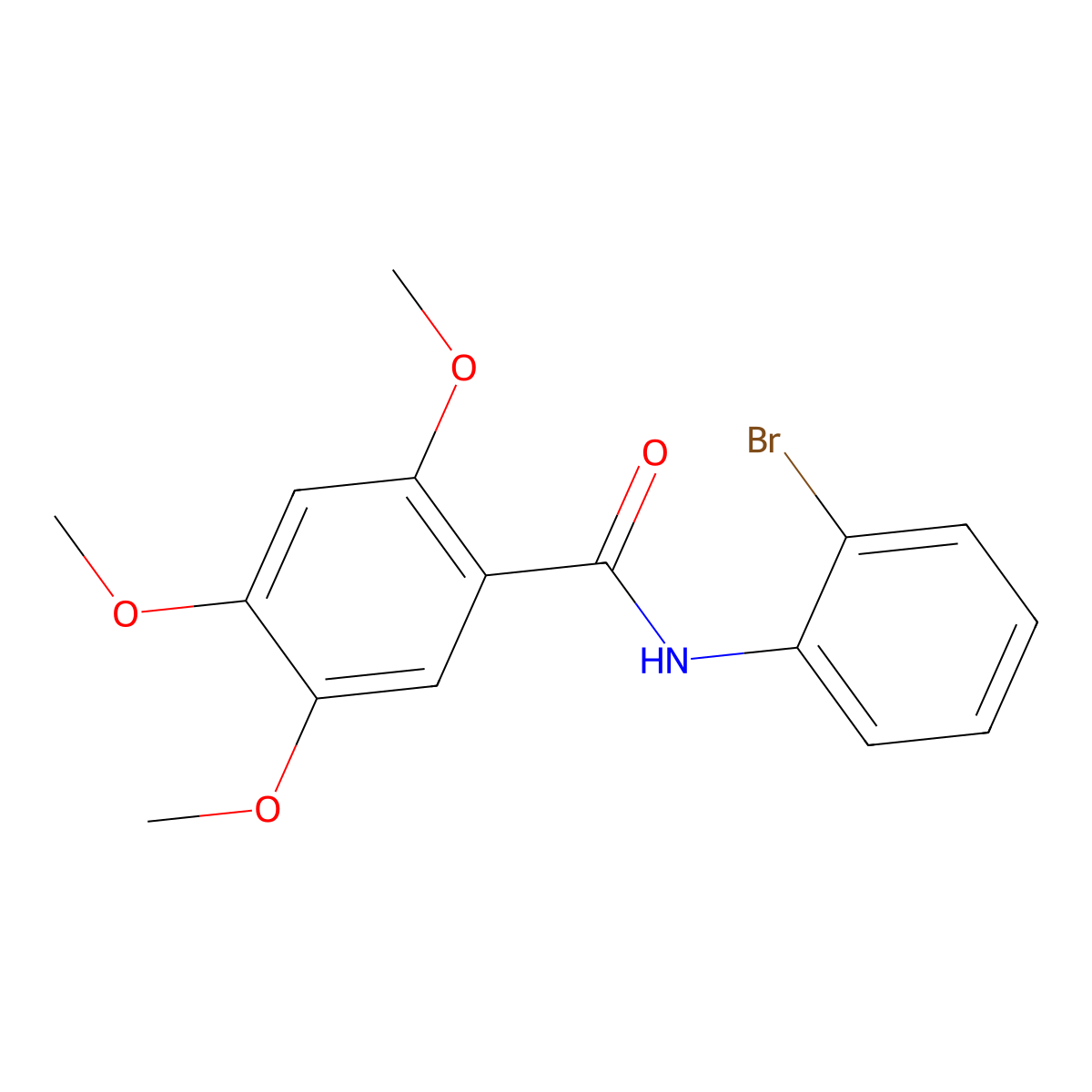 N-(2-bromophenyl)-2,4,5-trimethoxybenzamide molecular structure, CAS 701224-82-0
