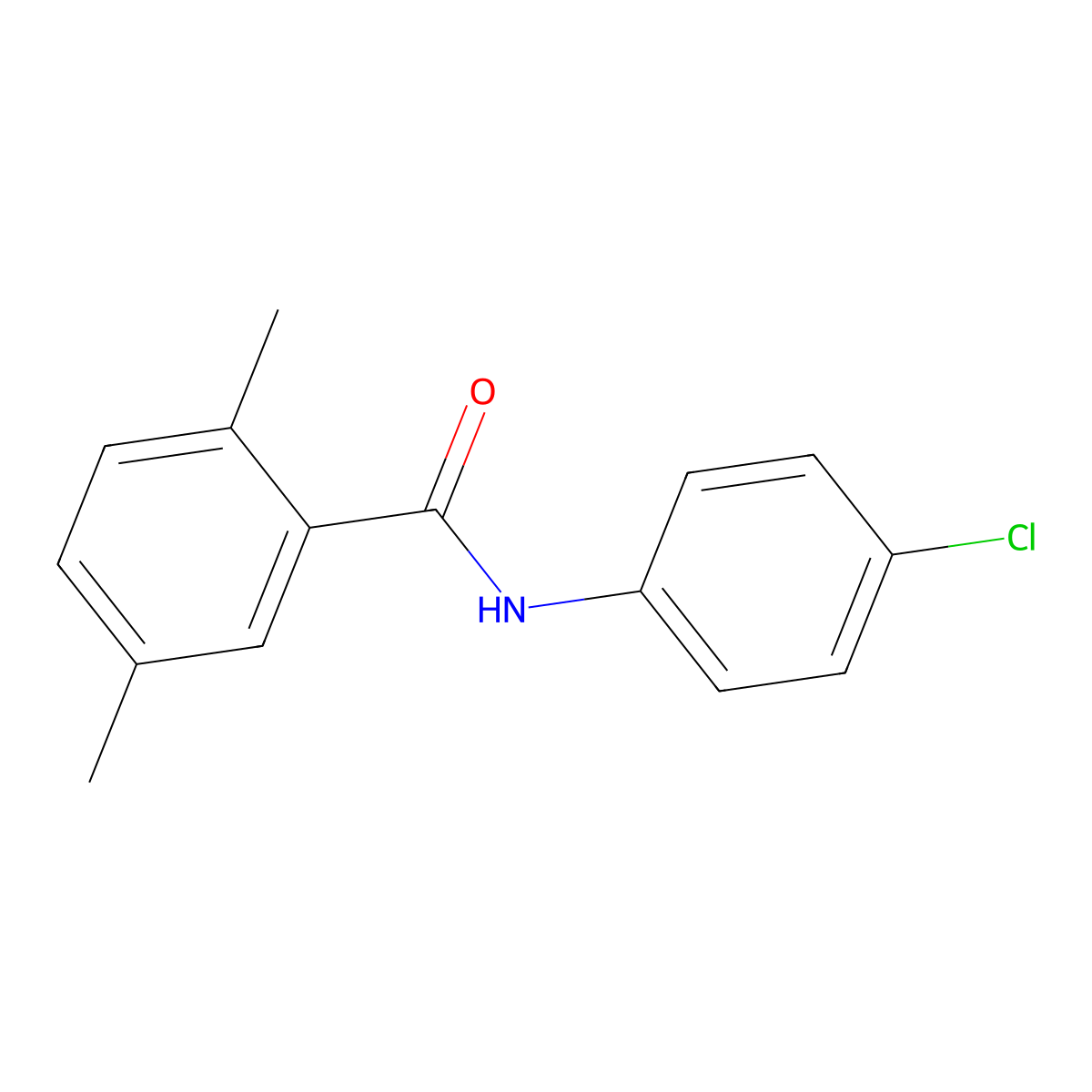 N-(4-chlorophenyl)-2,5-dimethylbenzamide molecular structure, CAS 701225-24-3