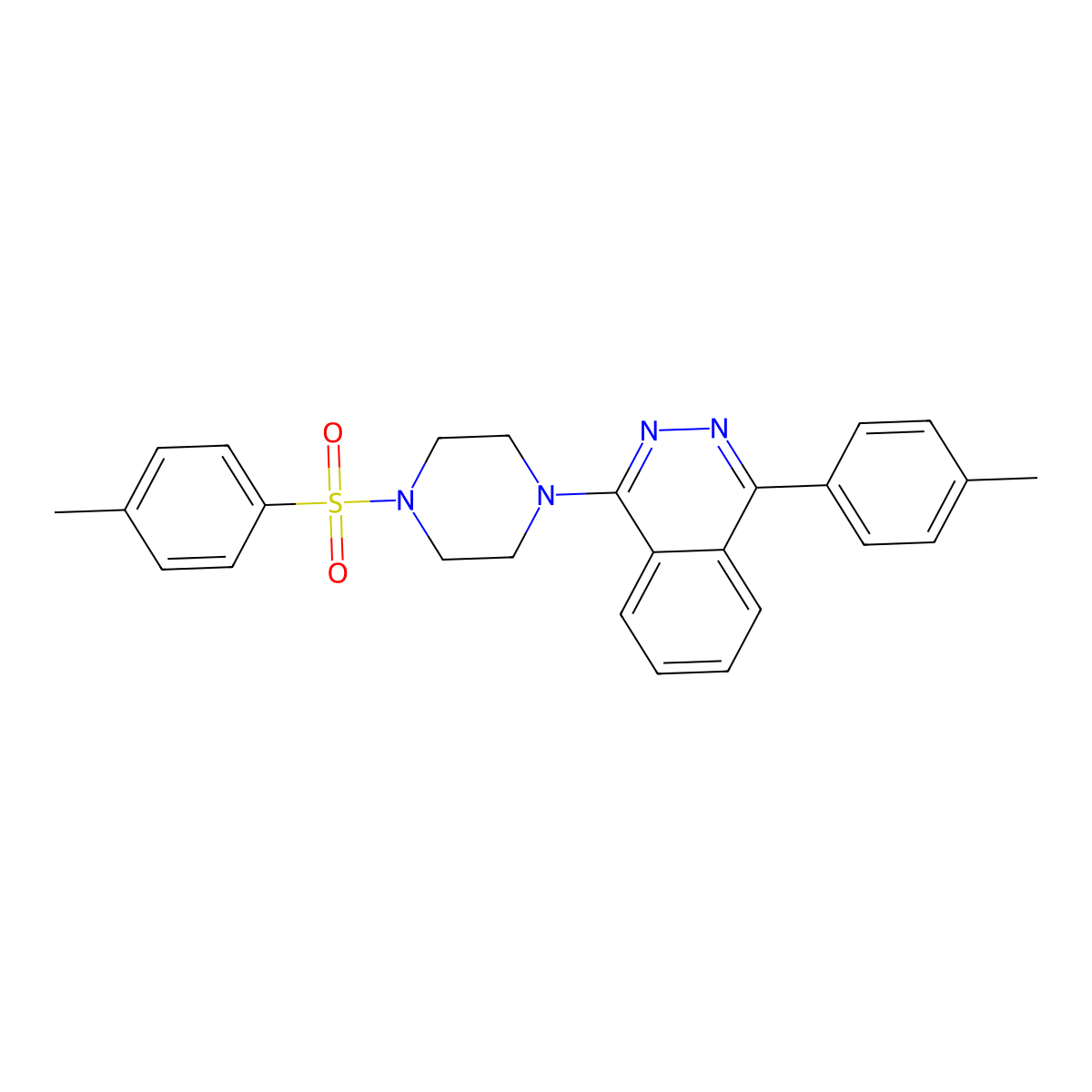 1-(4-Methylphenyl)-4-[4-(4-methylphenyl)sulfonylpiperazin-1-yl]phthalazine molecular structure, CAS 701226-92-8