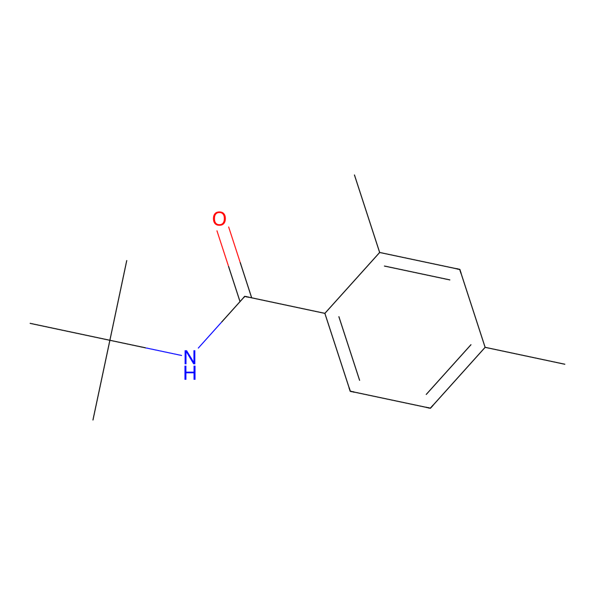 N-tert-butyl-2,4-dimethylbenzamide molecular structure, CAS 701237-98-1