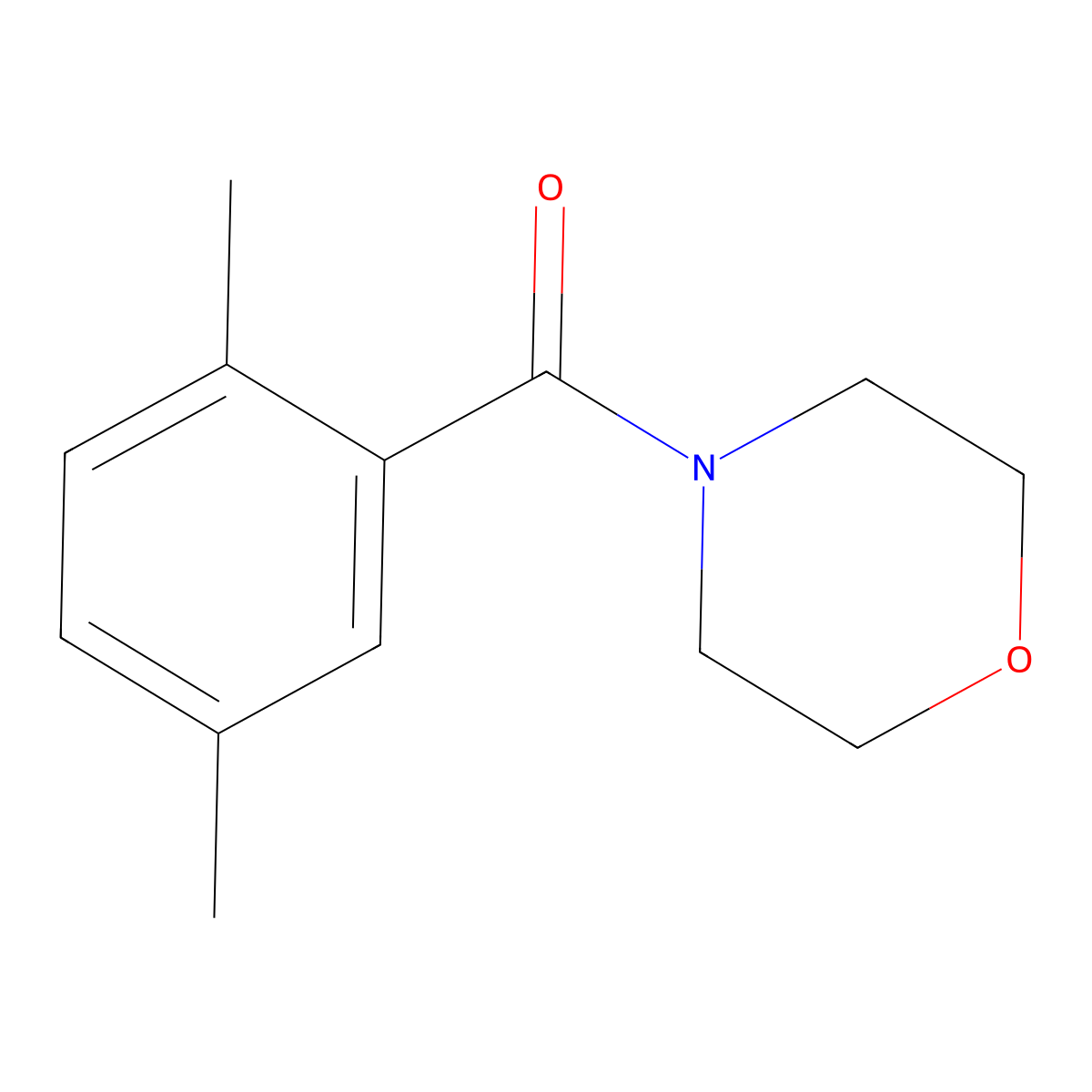 (2,5-Dimethylphenyl)(morpholin-4-yl)methanone molecular structure, CAS 701239-12-5
