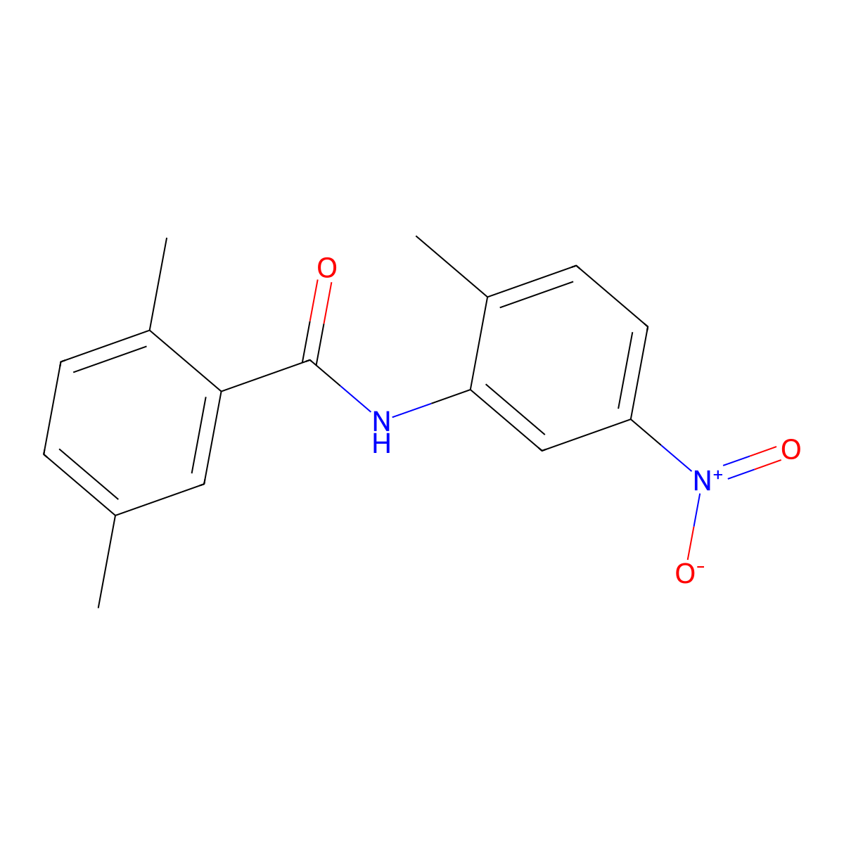 2,5-dimethyl-N-(2-methyl-5-nitrophenyl)benzamide molecular structure, CAS 701239-77-2