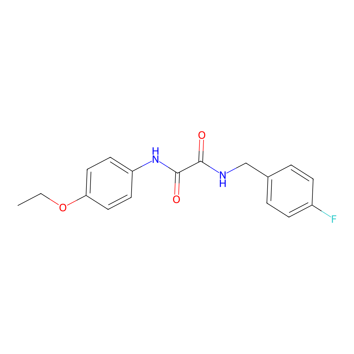 N1-(4-ethoxyphenyl)-N2-(4-fluorobenzyl)oxalamide molecular structure, CAS 701239-87-4