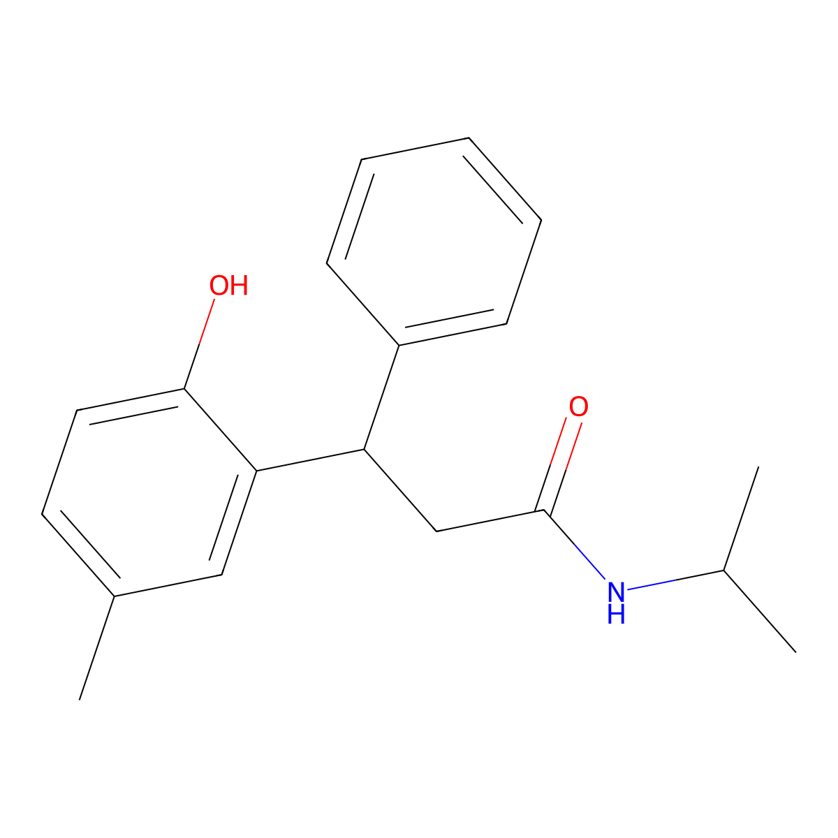 3-(2-hydroxy-5-methylphenyl)-N-isopropyl-3-phenylpropanamide molecular structure, CAS 701239-95-4