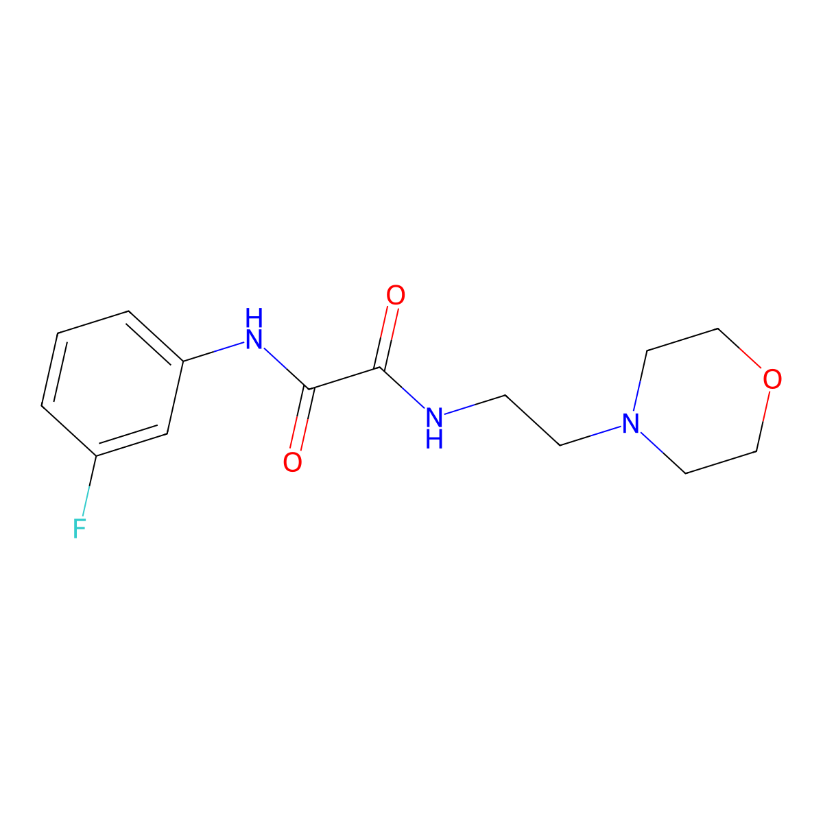 N1-(3-fluorophenyl)-N2-(2-morpholinoethyl)oxalamide molecular structure, CAS 701240-64-4