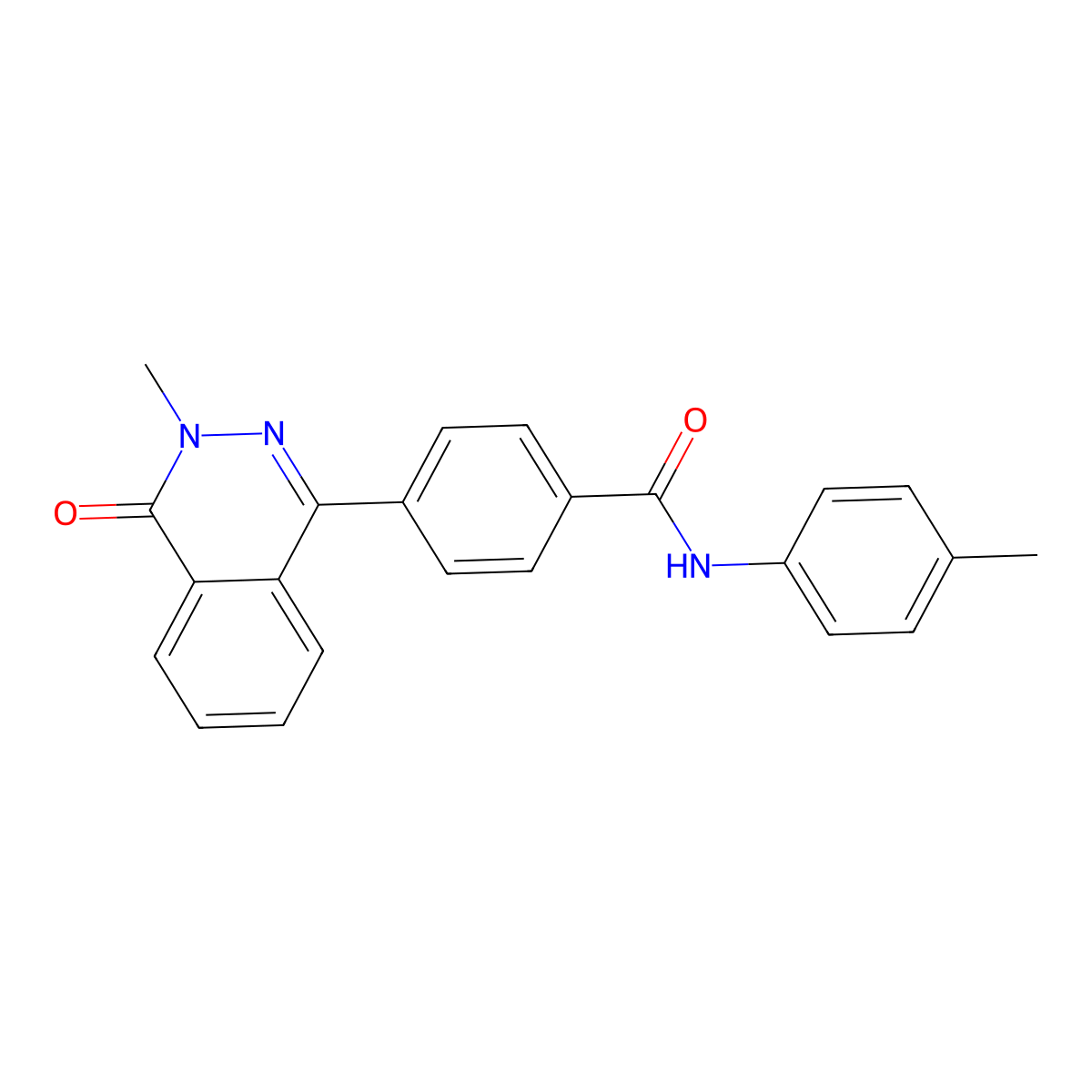 4-(3-methyl-4-oxophthalazin-1-yl)-N-(4-methylphenyl)benzamide molecular structure, CAS 701241-96-5