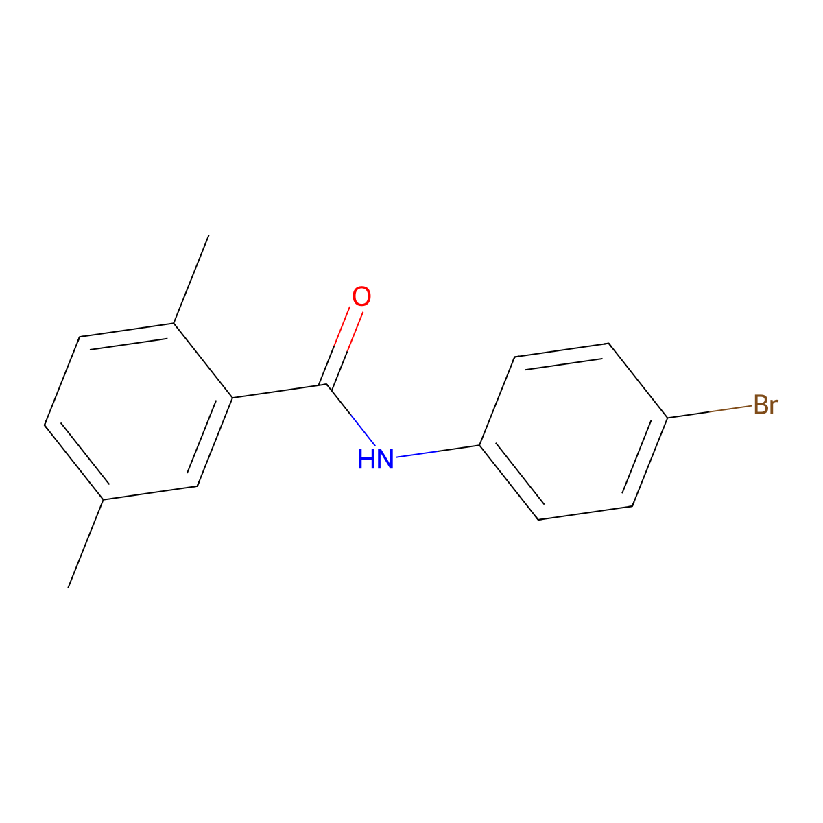 N-(4-bromophenyl)-2,5-dimethylbenzamide molecular structure, CAS 701242-19-5