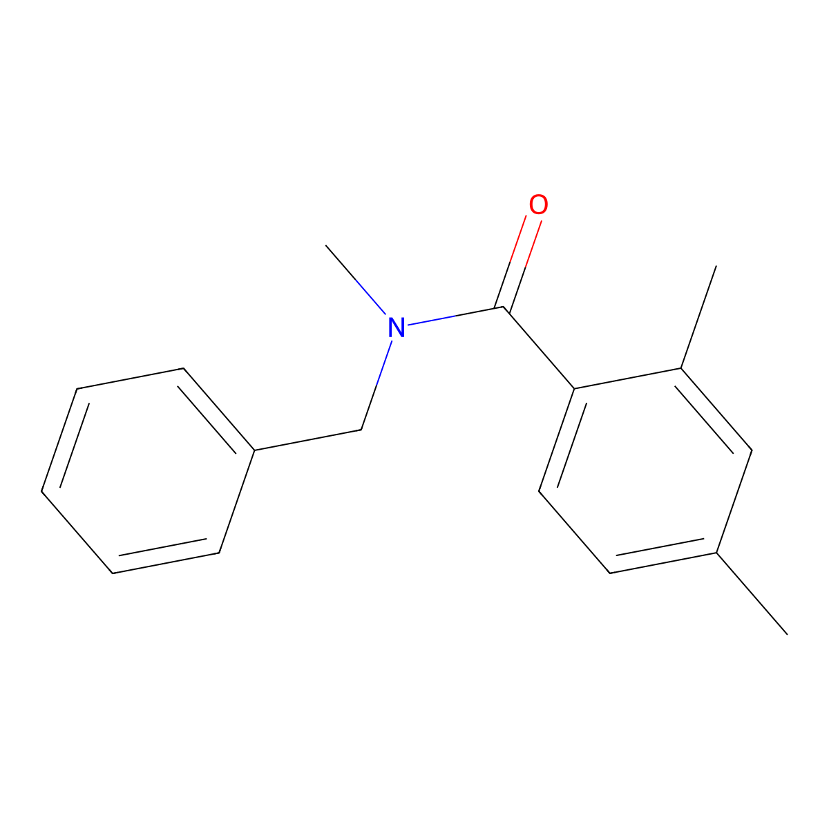 N-benzyl-N,2,4-trimethylbenzamide molecular structure, CAS 701244-43-1