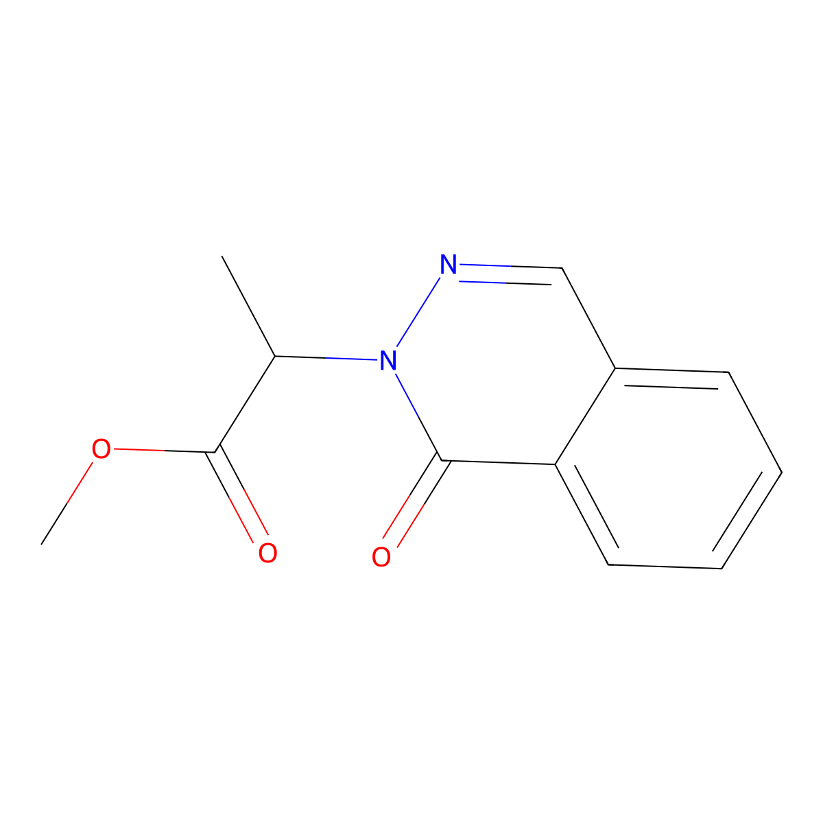 methyl 2-(1-oxo-2(1H)-phthalazinyl)propanoate molecular structure, CAS 701244-57-7