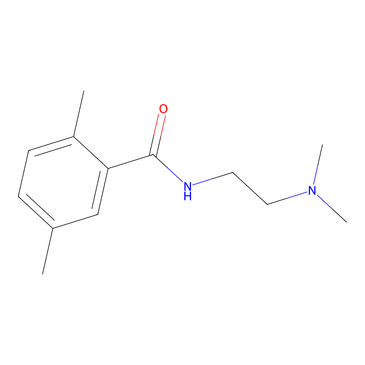 N-[2-(dimethylamino)ethyl]-2,5-dimethylbenzamide molecular structure, CAS 701245-44-5