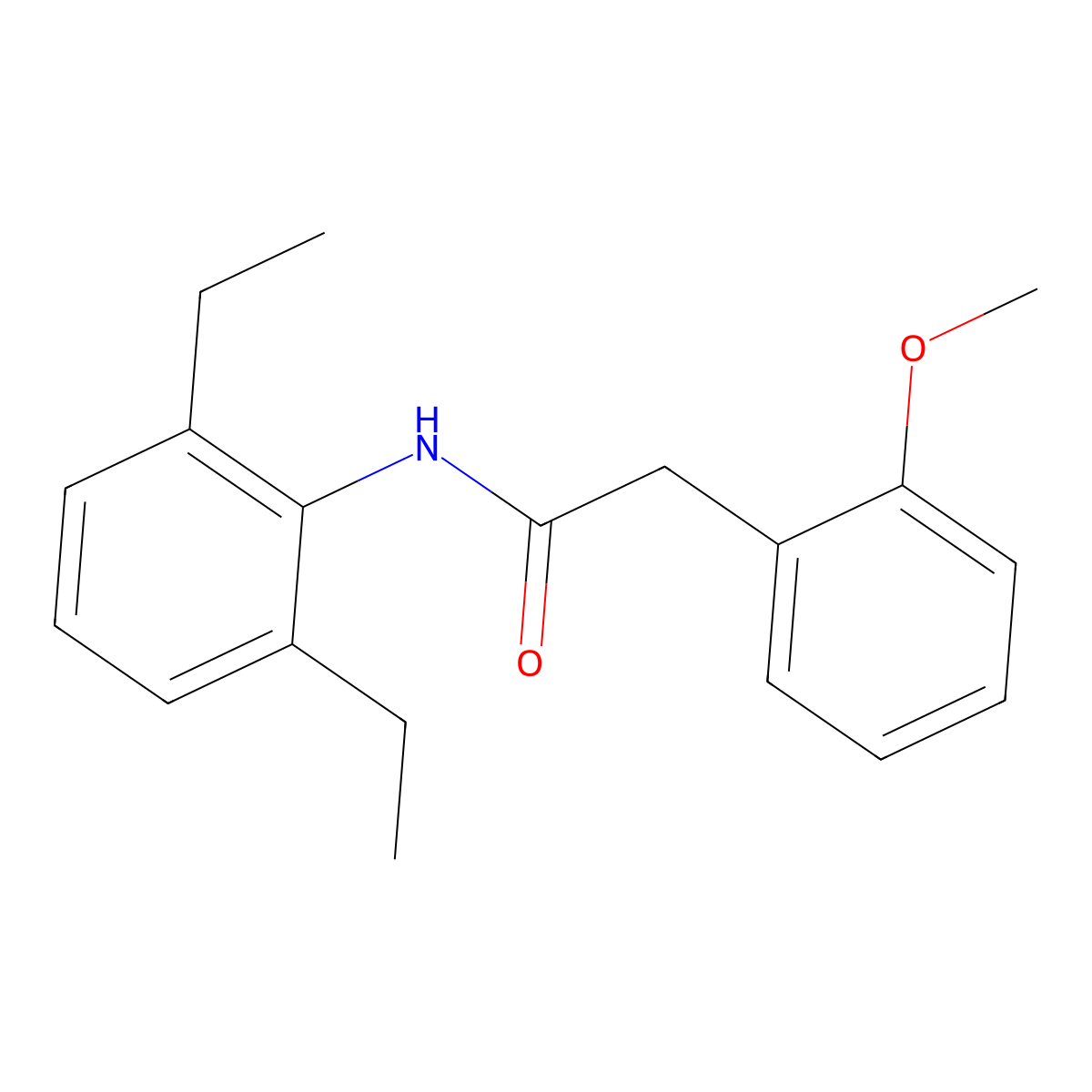 N-(2,6-diethylphenyl)-2-(2-methoxyphenyl)acetamide molecular structure, CAS 701245-98-9