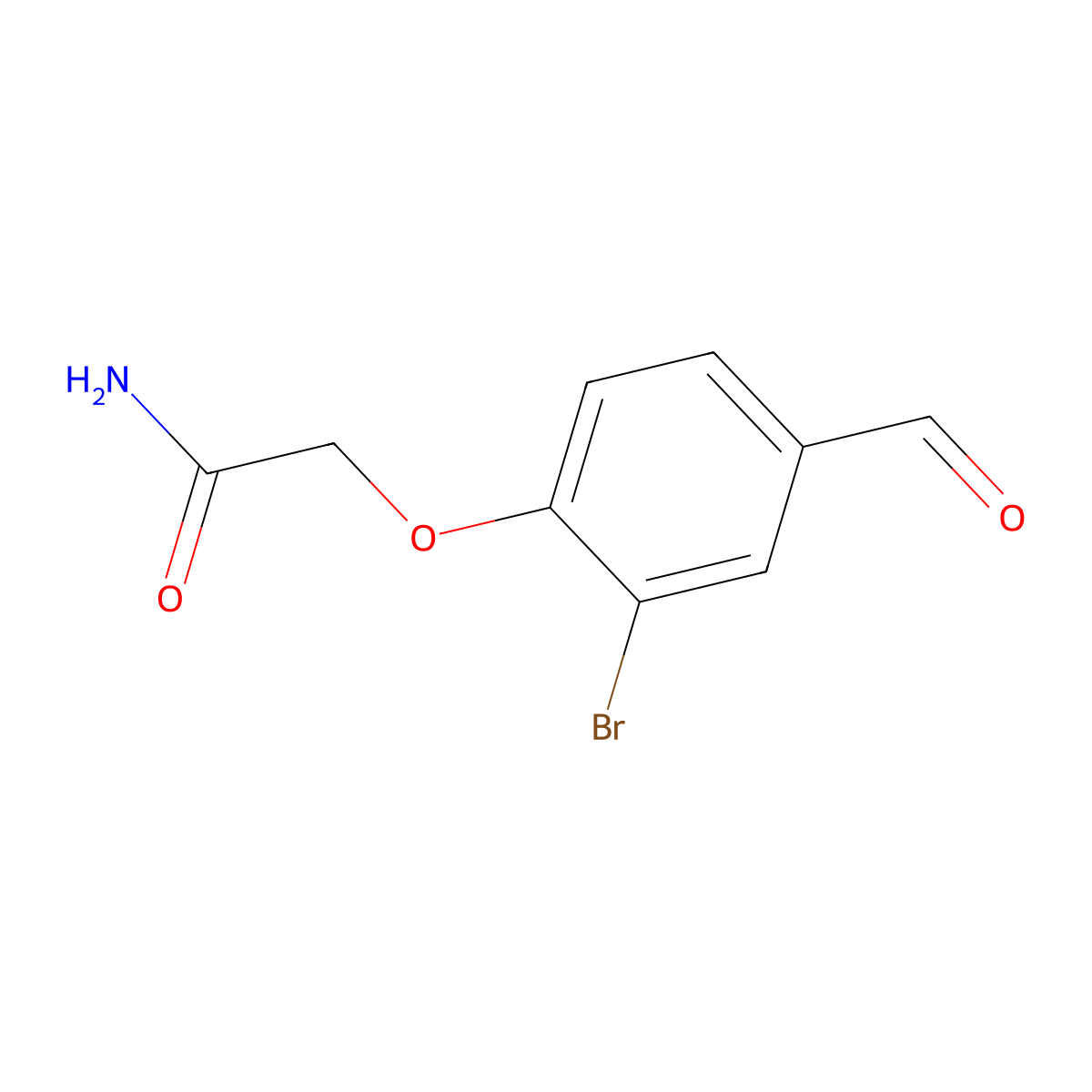 2-(2-Bromo-4-formylphenoxy)acetamide molecular structure, CAS 701246-47-1