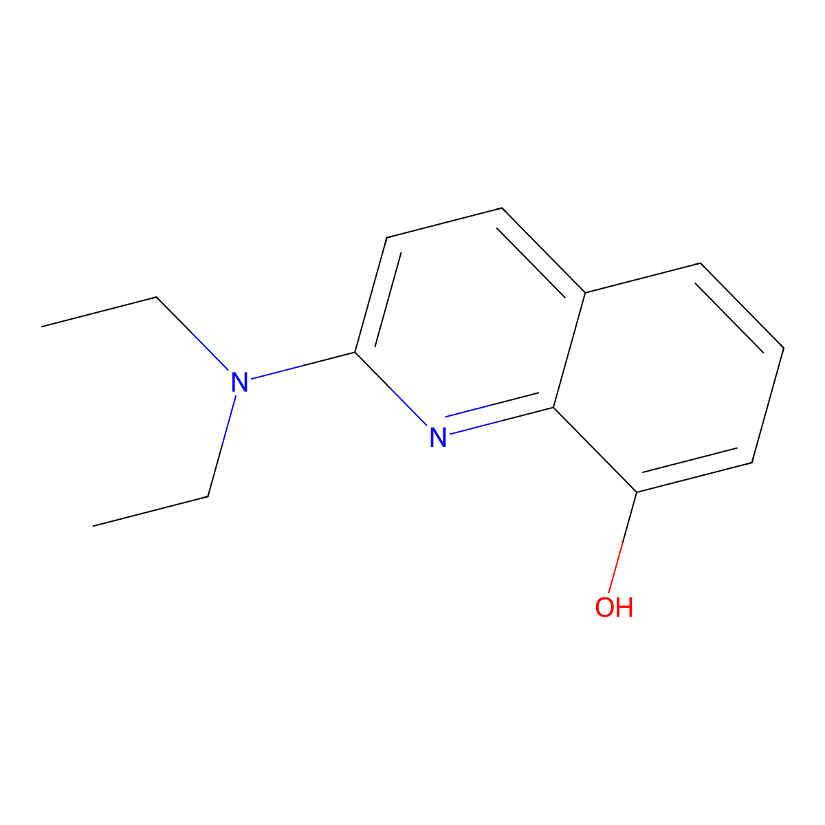 2-(Diethylamino)quinolin-8-ol molecular structure, CAS 70125-19-8