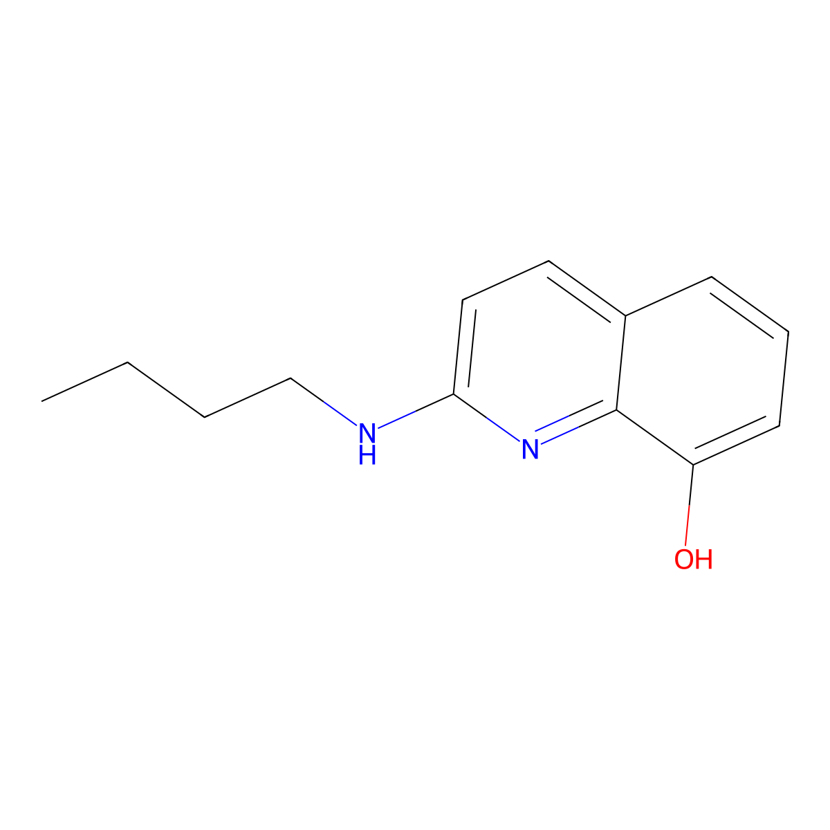 2-(Butylamino)quinolin-8-ol molecular structure, CAS 70125-20-1