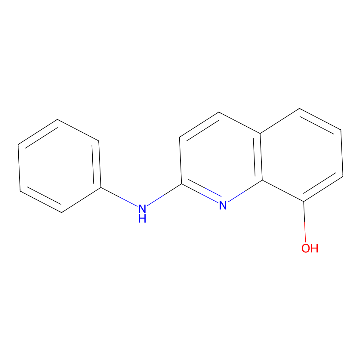 2-Anilinoquinolin-8-ol molecular structure, CAS 70125-22-3