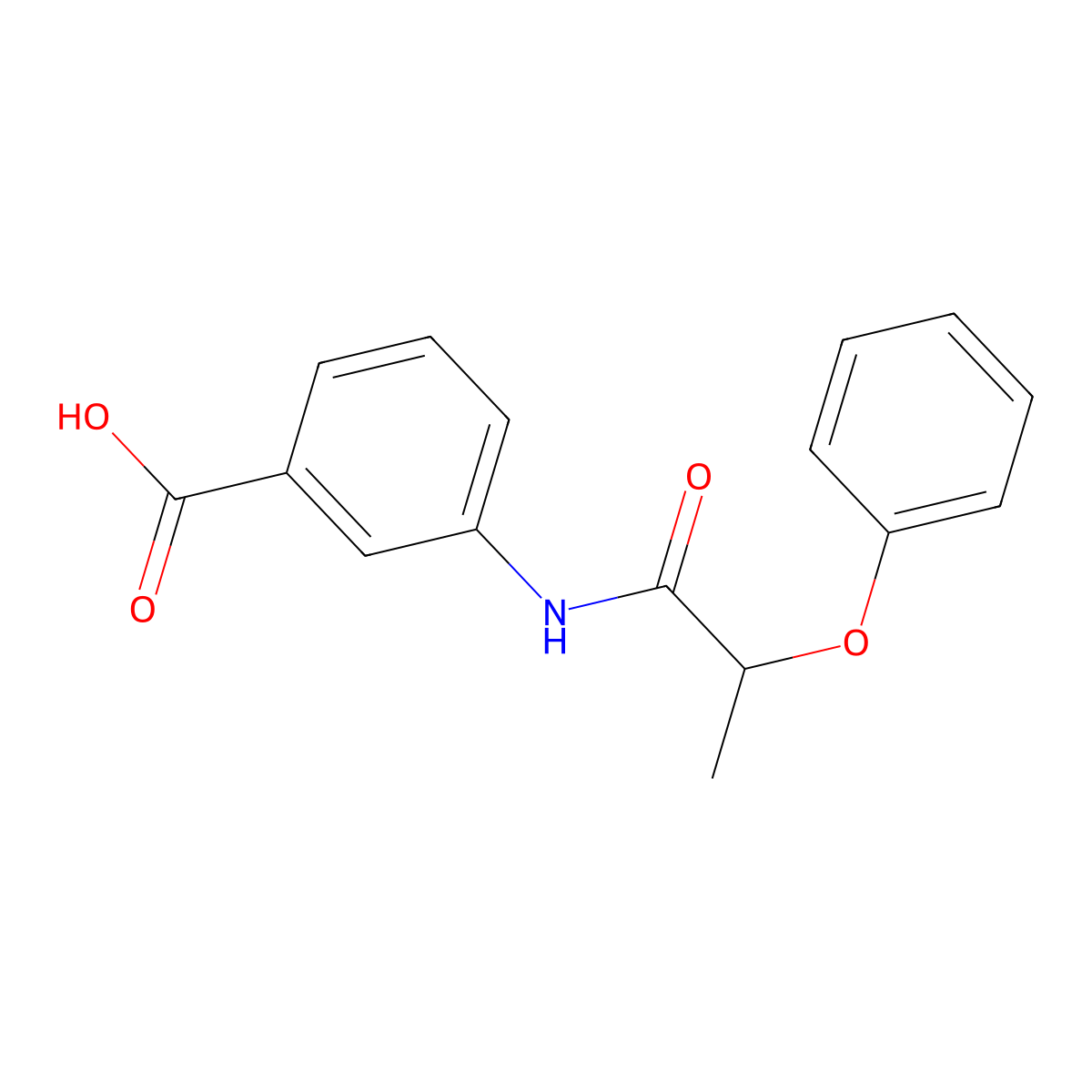 3-(2-phenoxypropanoylamino)benzoic Acid molecular structure, CAS 701252-51-9