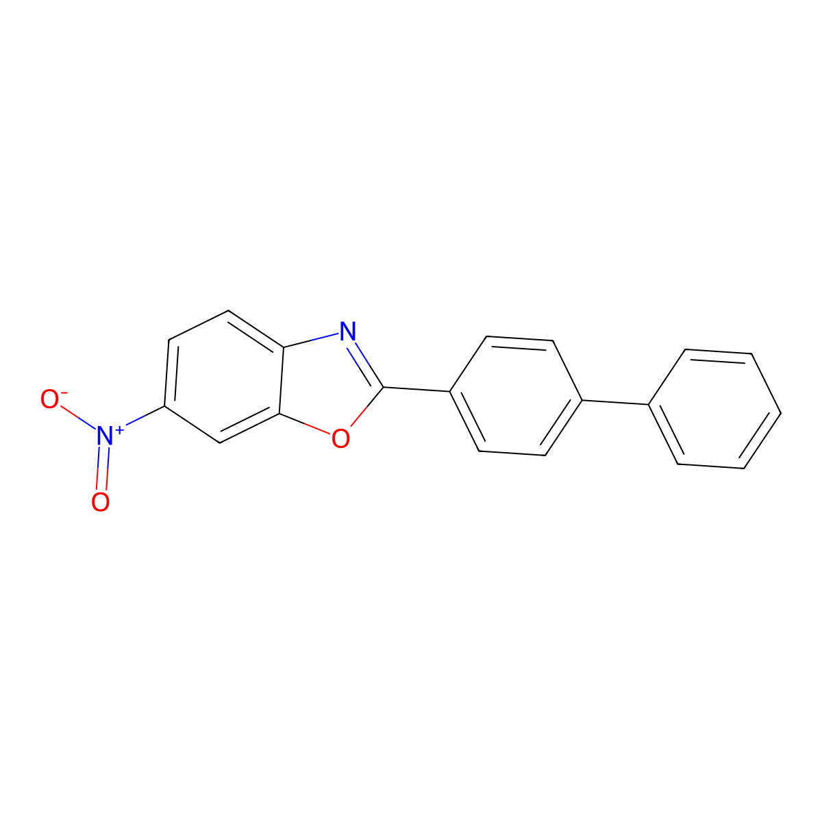 2-(Biphenyl-4-yl)-6-nitro-1,3-benzoxazole molecular structure, CAS 701254-41-3