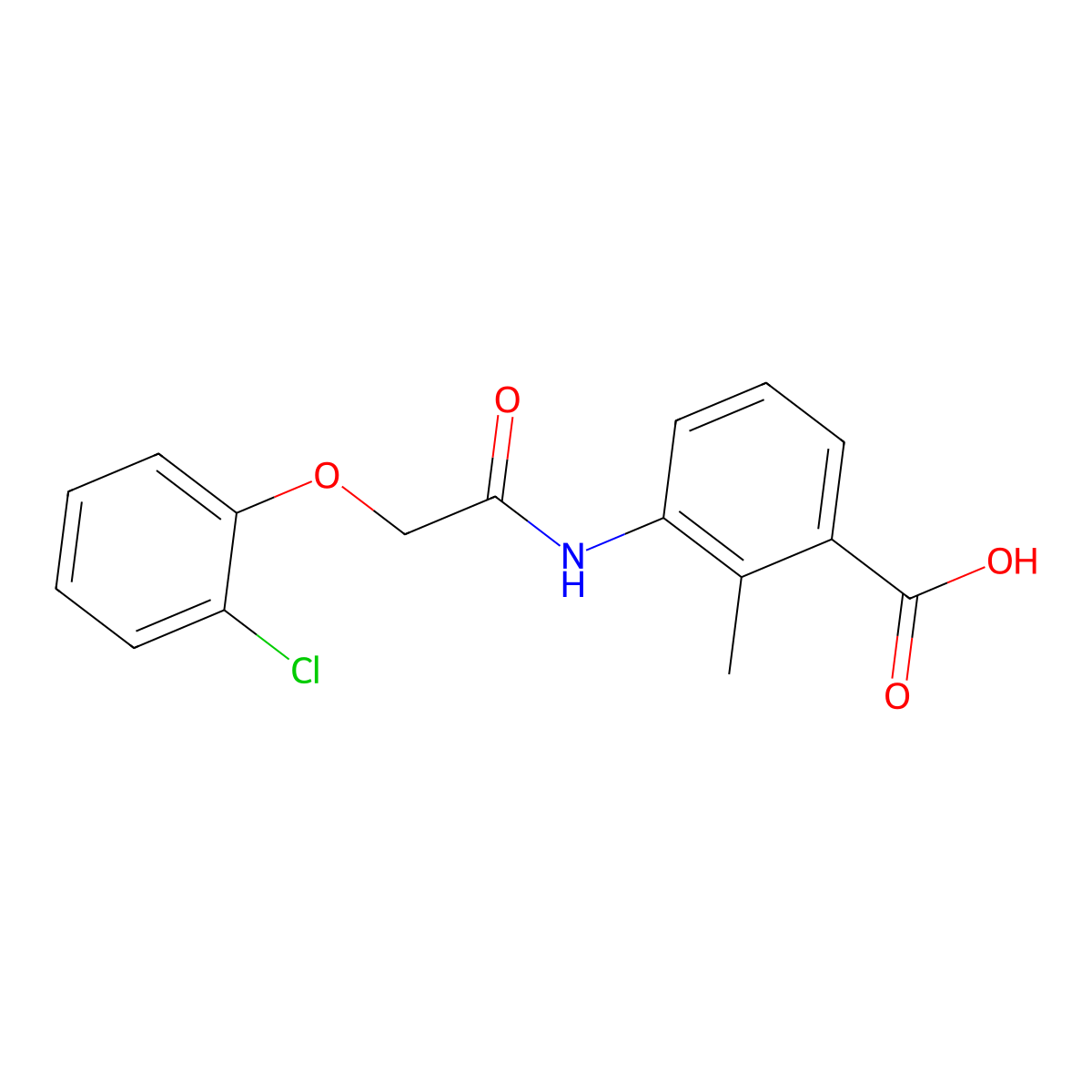3-{[(2-Chlorophenoxy)acetyl]amino}-2-methylbenzoic acid molecular structure, CAS 701256-58-8