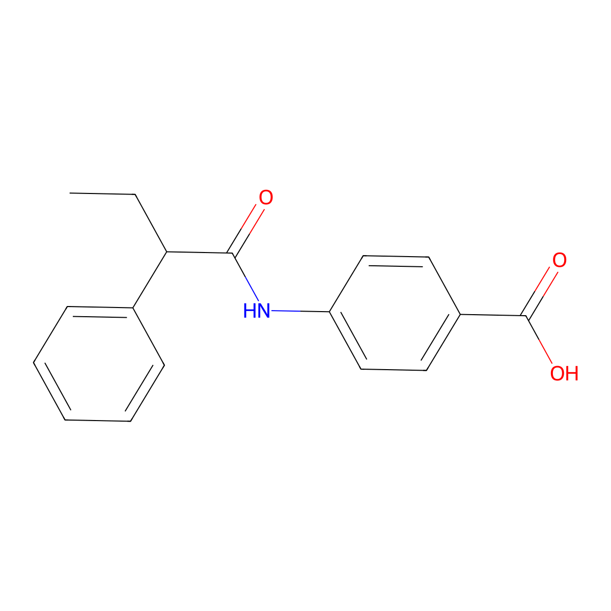 4-(2-Phenylbutanamido)benzoic acid molecular structure, CAS 701257-58-1
