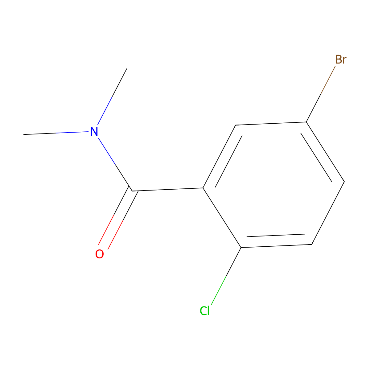 5-bromo-2-chloro-N,N-dimethylbenzamide molecular structure, CAS 701258-20-0