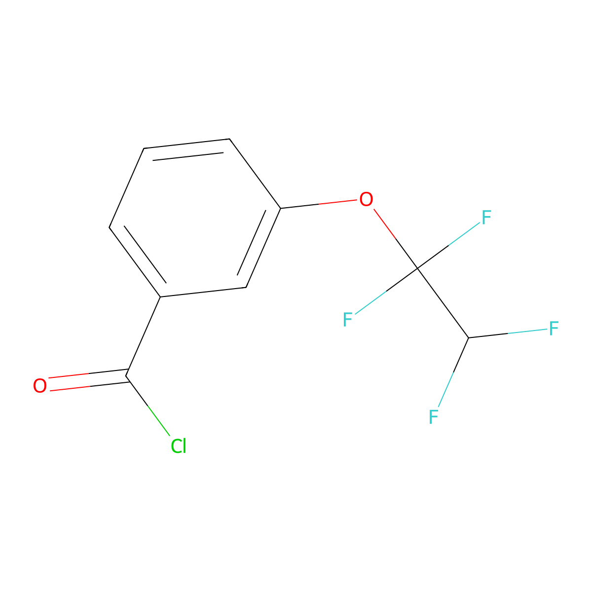 3-(1,1,2,2-Tetrafluoroethoxy)benzoyl chloride molecular structure, CAS 70126-51-1
