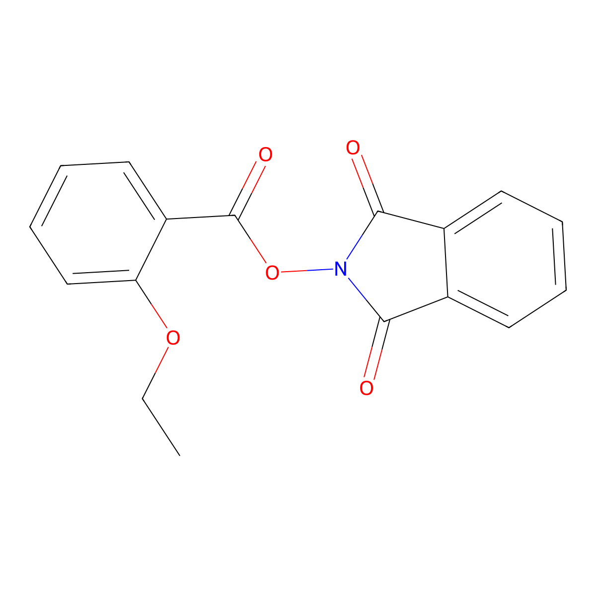 1,3-Dioxoisoindolin-2-yl 2-ethoxybenzoate molecular structure, CAS 701260-69-7
