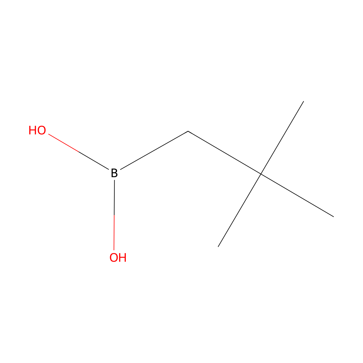 (2,2-Dimethylpropyl)boronic acid molecular structure, CAS 701261-35-0