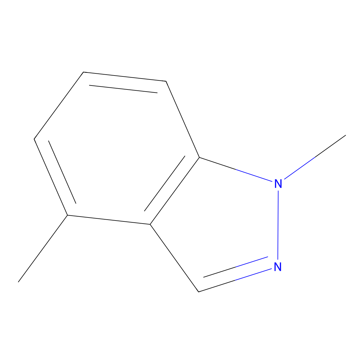 1,4-Dimethyl-1H-indazole molecular structure, CAS 70127-92-3