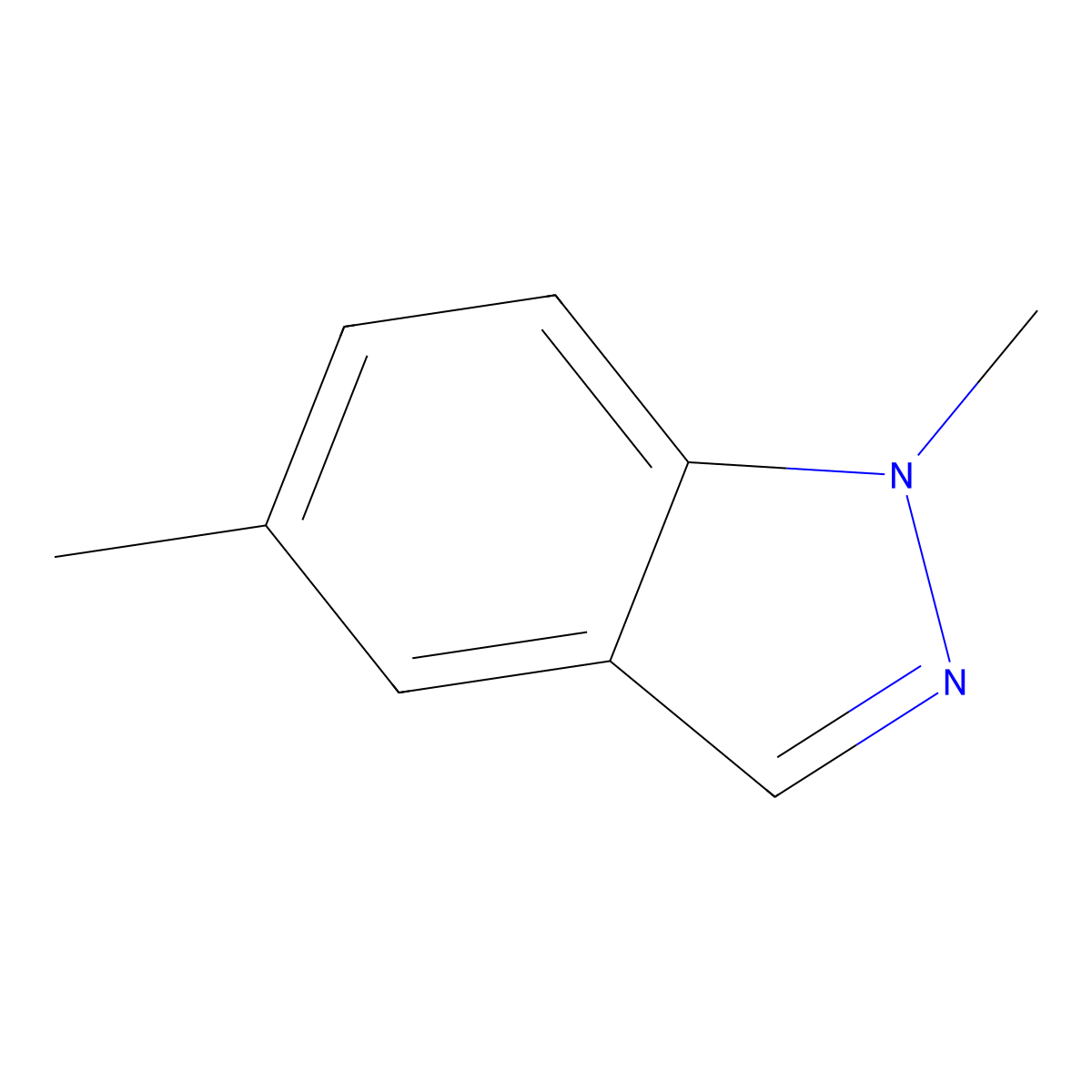 1,5-Dimethyl-1H-indazole molecular structure, CAS 70127-93-4