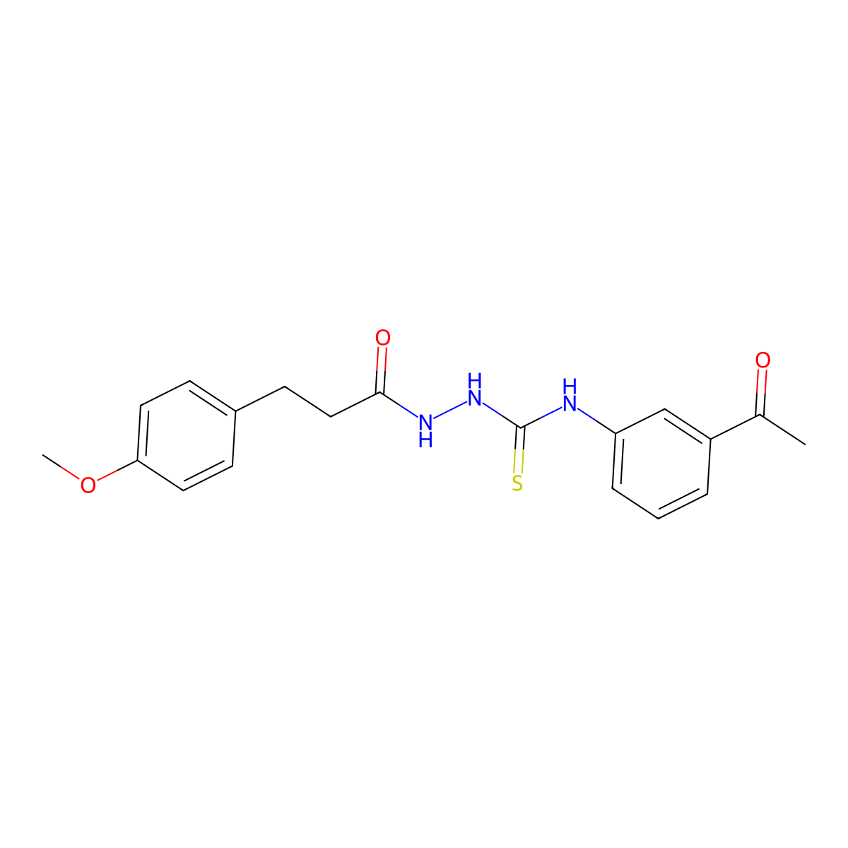 1-(3-Acetylphenyl)-3-[3-(4-methoxyphenyl)propanoylamino]thiourea molecular structure, CAS 701275-16-3