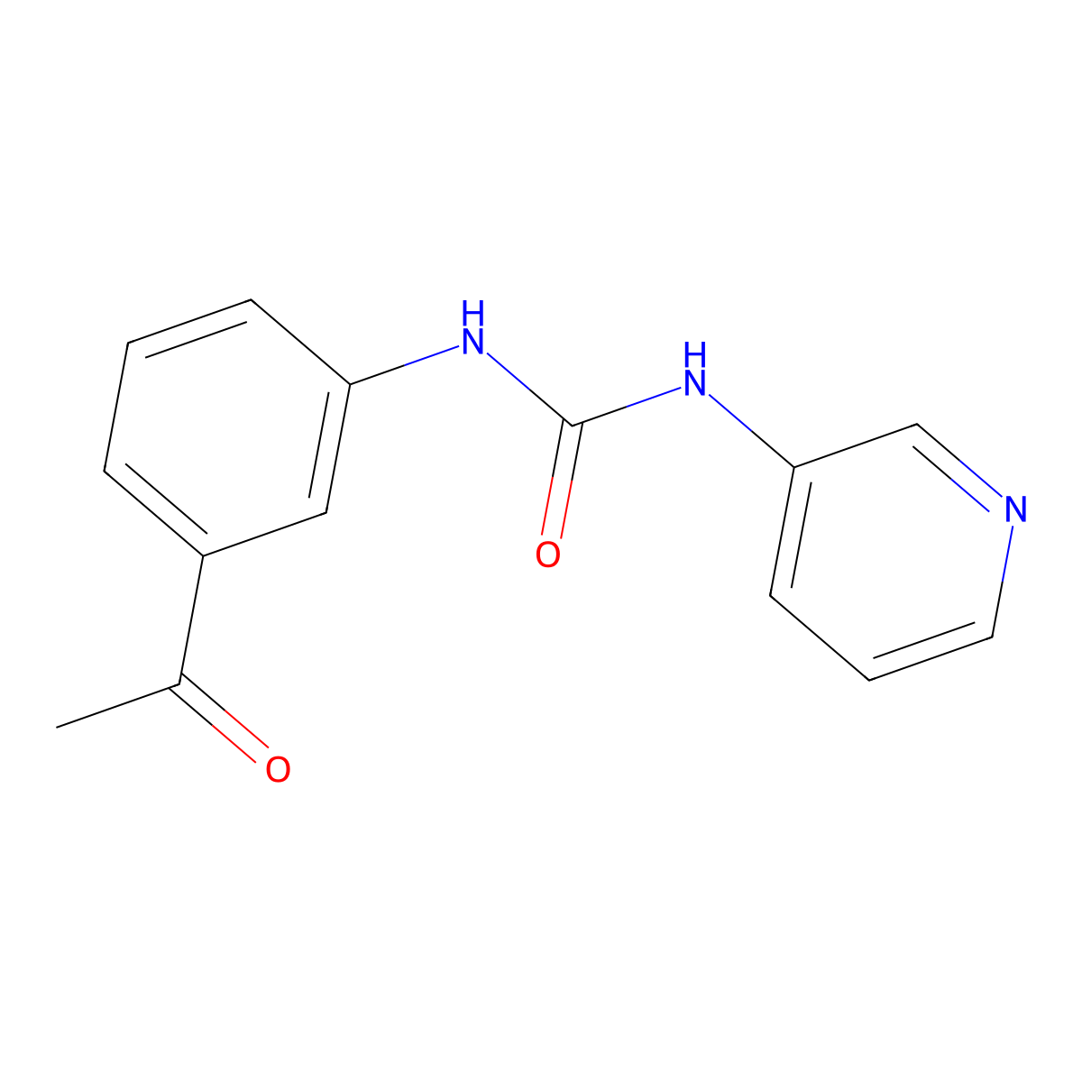 1-(3-Acetylphenyl)-3-pyridin-3-ylurea molecular structure, CAS 701276-62-2