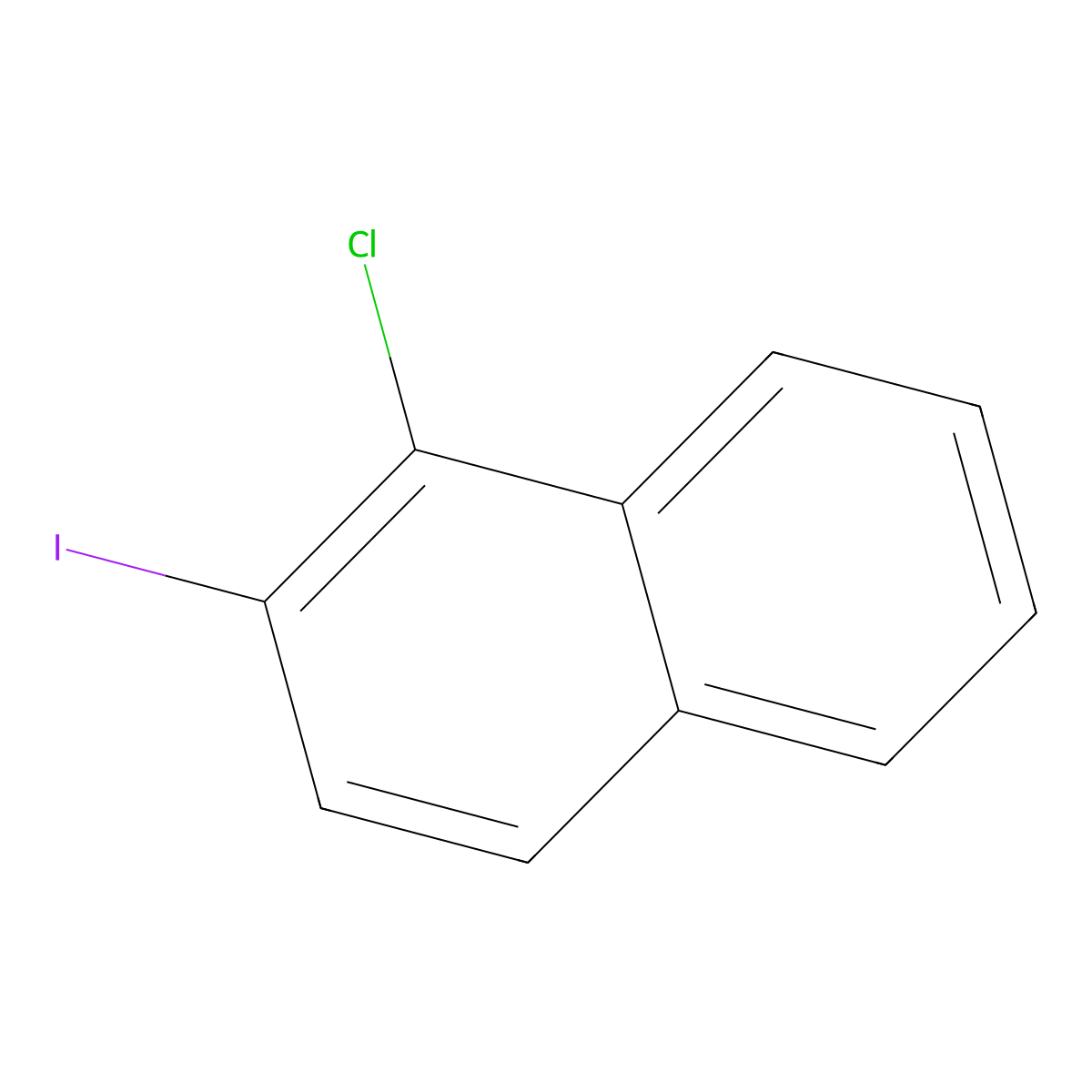 1-Chloro-2-iodonaphthalene molecular structure, CAS 701277-07-8