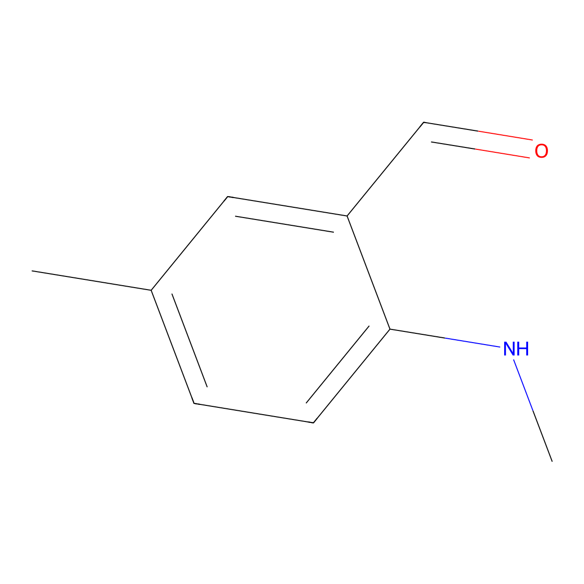 5-Methyl-2-(methylamino)benzaldehyde molecular structure, CAS 70128-09-5