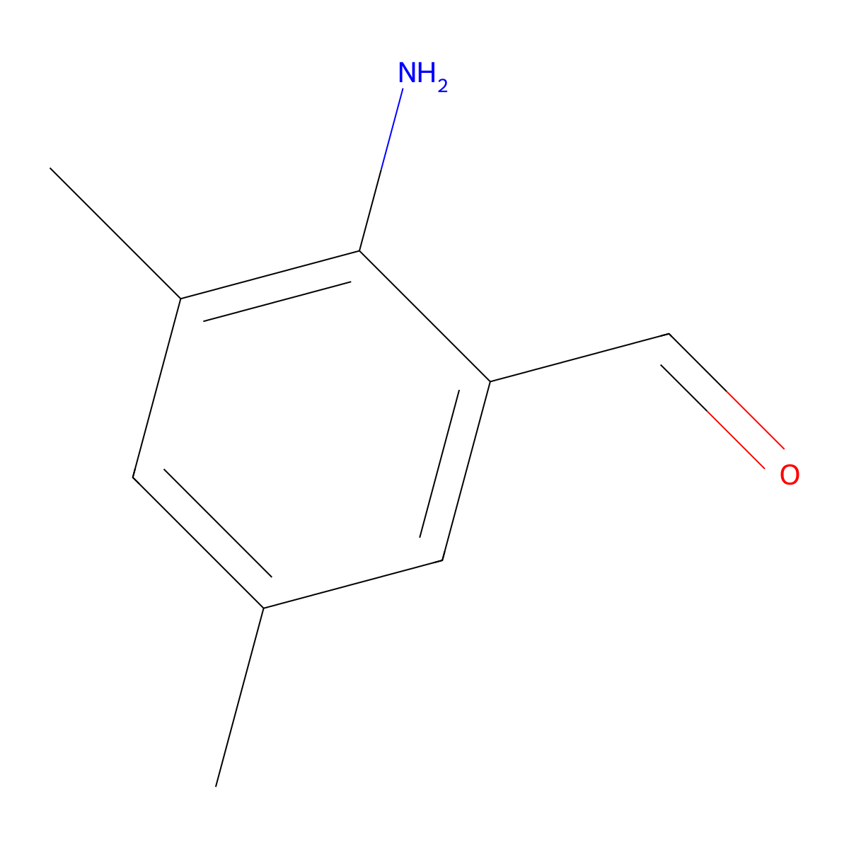 2-Amino-3,5-dimethylbenzaldehyde molecular structure, CAS 70128-12-0