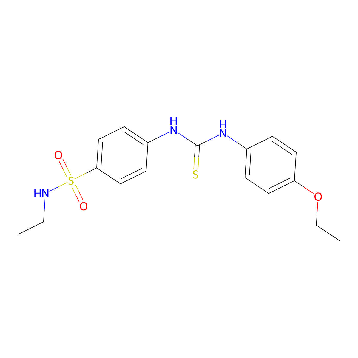 1-(4-Ethoxyphenyl)-3-[4-(ethylsulfamoyl)phenyl]thiourea molecular structure, CAS 701280-35-5