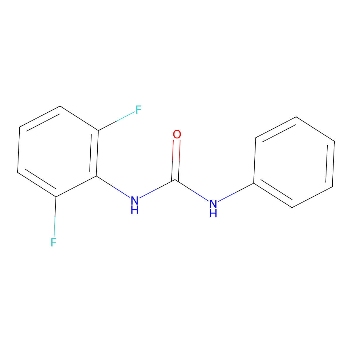 1-(2,6-Difluorophenyl)-3-phenylurea molecular structure, CAS 701280-69-5