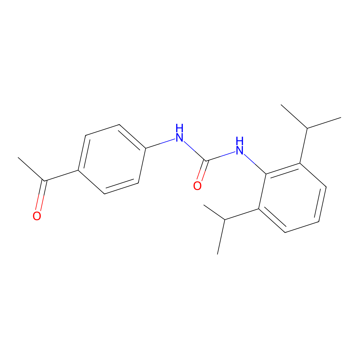 1-(4-Acetylphenyl)-3-[2,6-di(propan-2-yl)phenyl]urea molecular structure, CAS 701281-55-2