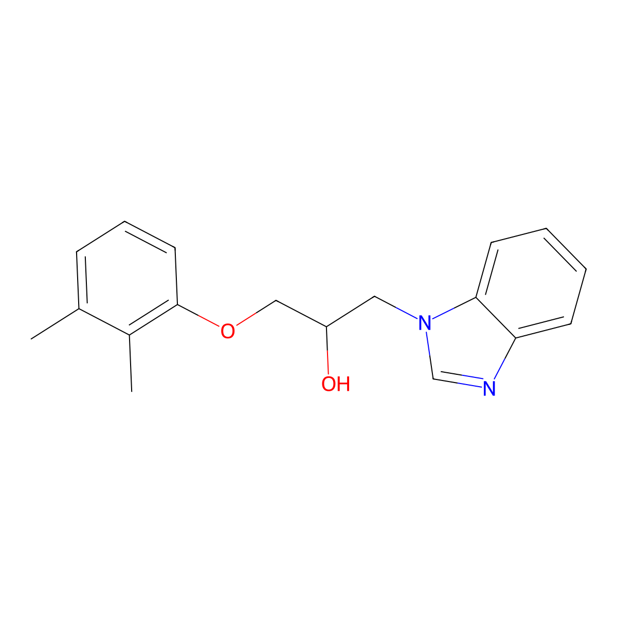 1-(1H-benzimidazol-1-yl)-3-(2,3-dimethylphenoxy)propan-2-ol molecular structure, CAS 701282-43-1