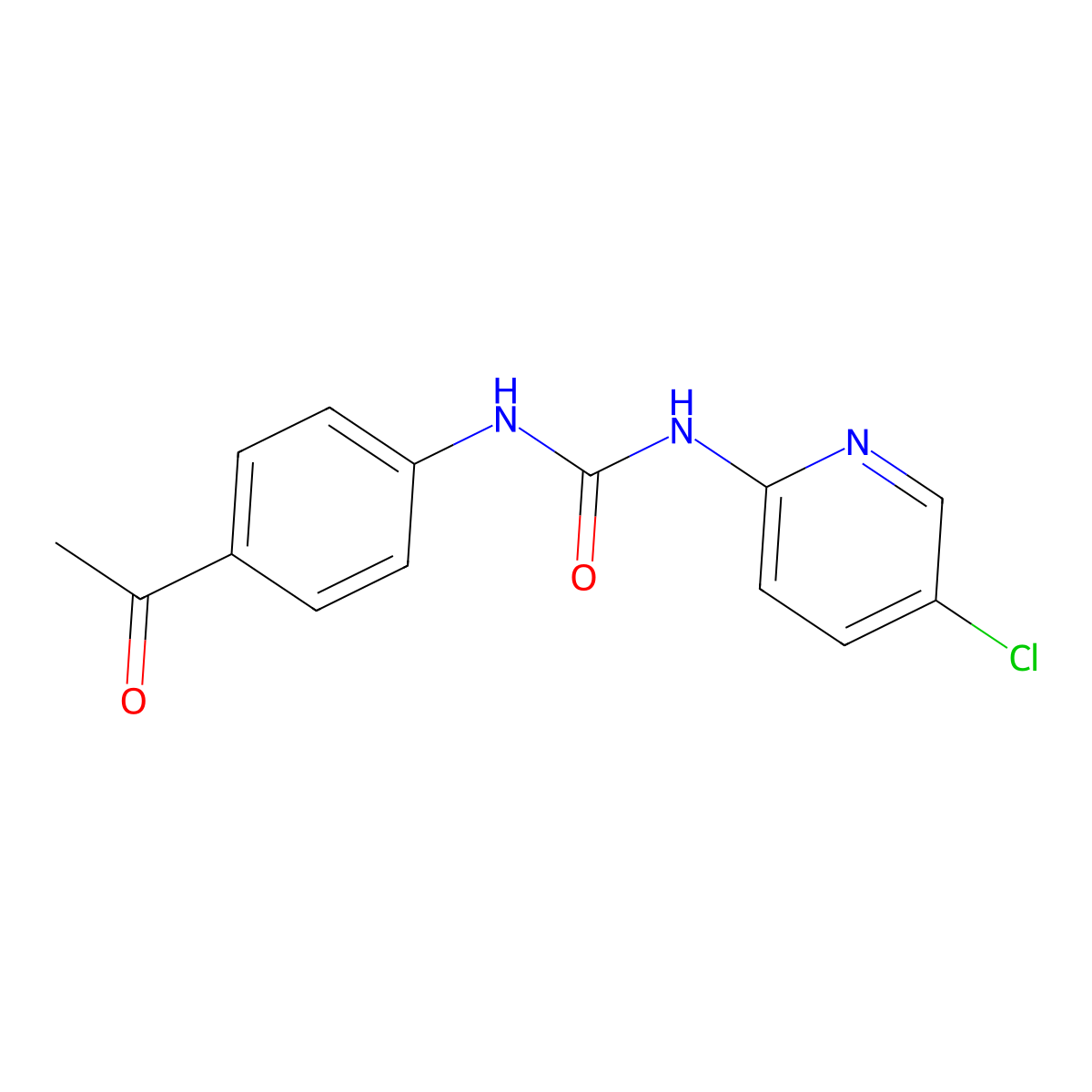 1-(4-Acetylphenyl)-3-(5-chloropyridin-2-yl)urea molecular structure, CAS 701287-28-7