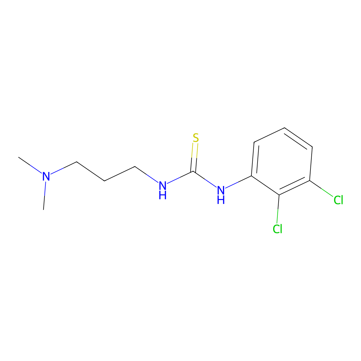 1-(2,3-Dichlorophenyl)-3-[3-(dimethylamino)propyl]thiourea molecular structure, CAS 701287-30-1