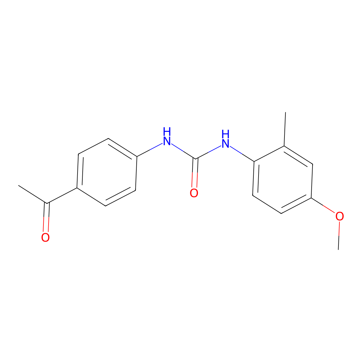 1-(4-Acetylphenyl)-3-(4-methoxy-2-methylphenyl)urea molecular structure, CAS 701289-68-1