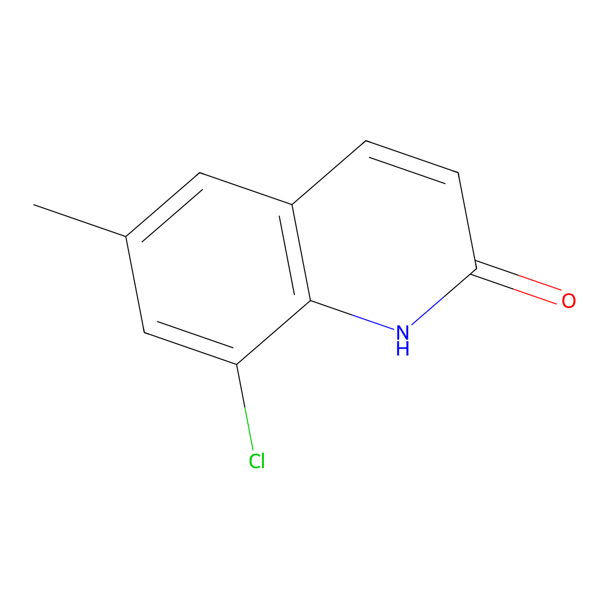 8-Chloro-6-methylquinolin-2(1H)-one molecular structure, CAS 701291-30-7