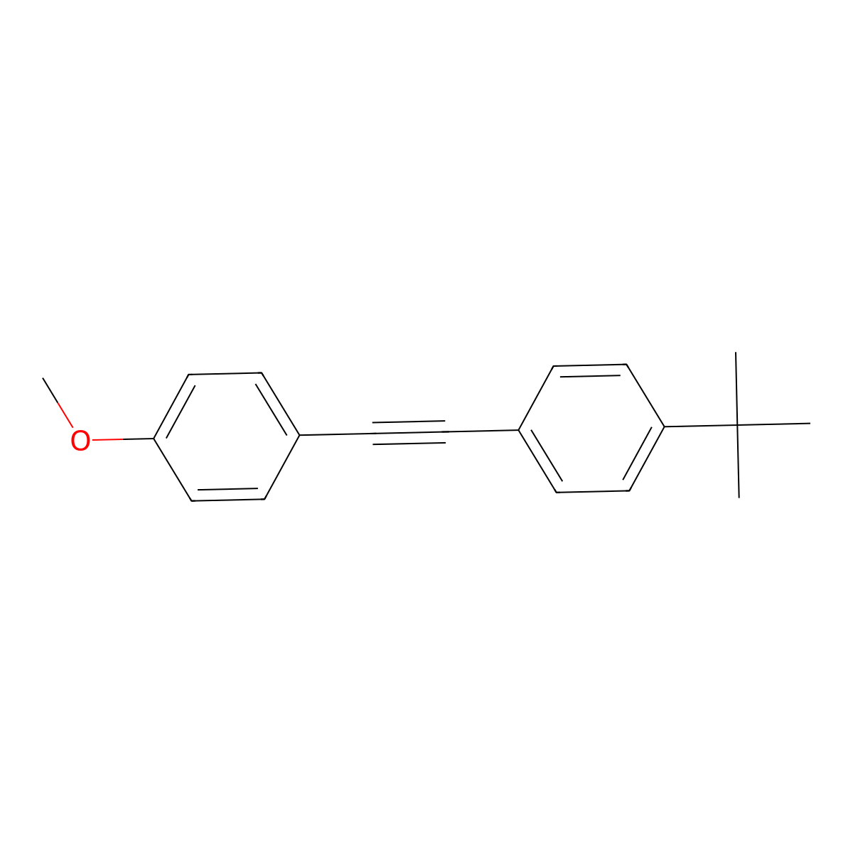 1-(1,1-Dimethylethyl)-4-(2-(4-methoxyphenyl)ethynyl)benzene molecular structure, CAS 701295-51-4