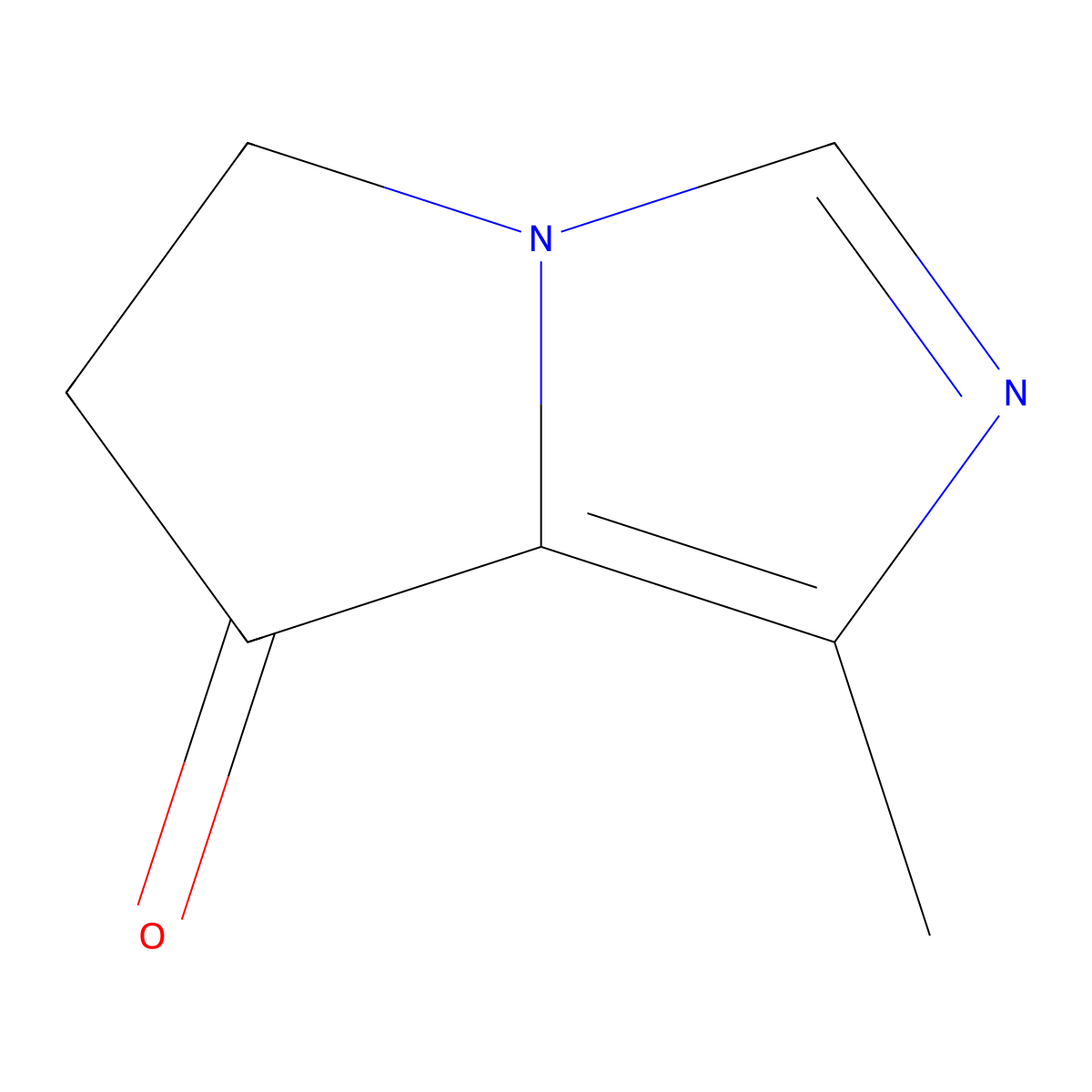 1-Methyl-5H-pyrrolo[1,2-c]imidazol-7(6H)-one molecular structure, CAS 701298-58-0